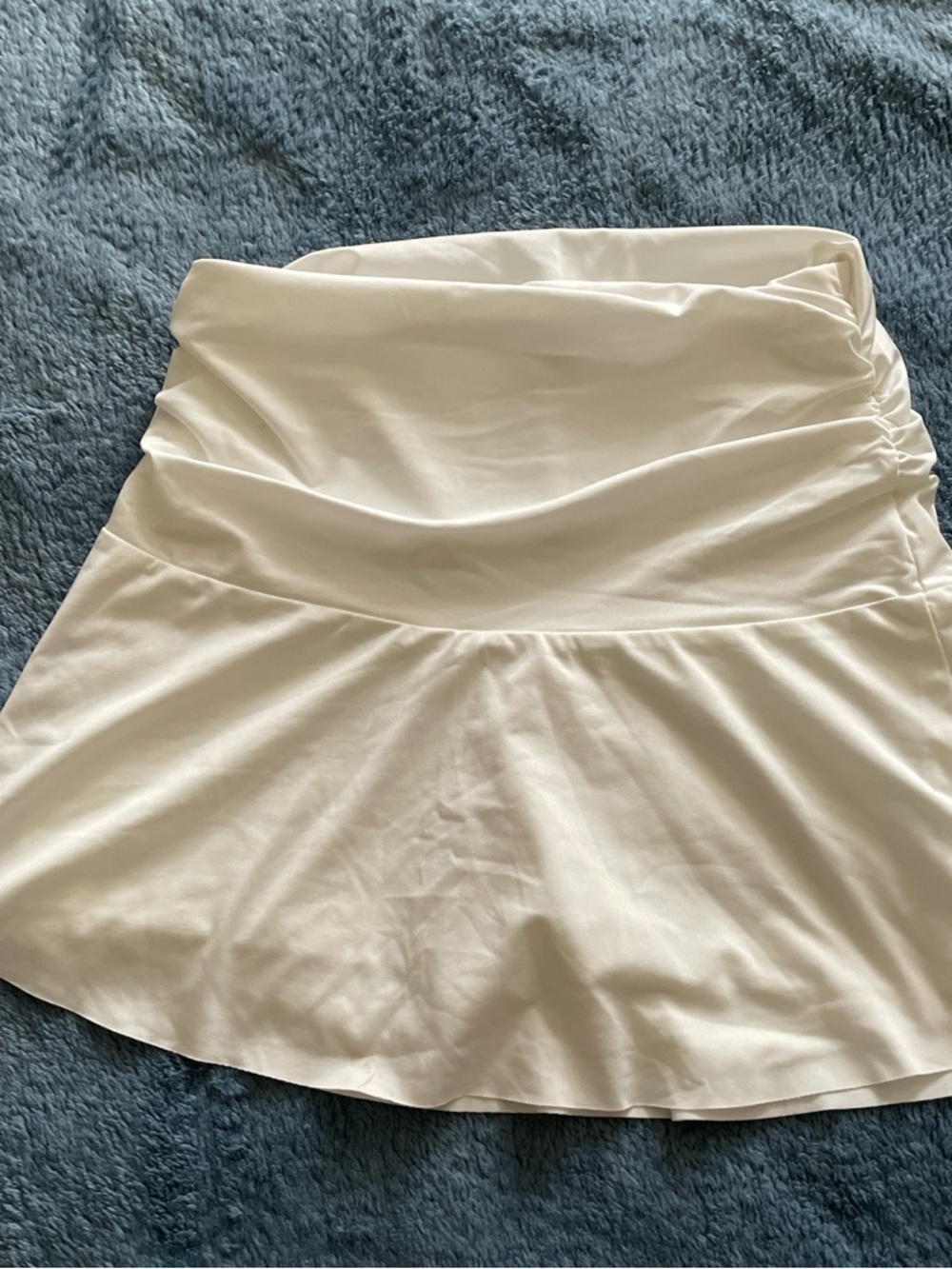 SHEIN Cream Circle Skater Skirt